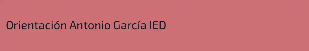 Orientación Antonio García IED